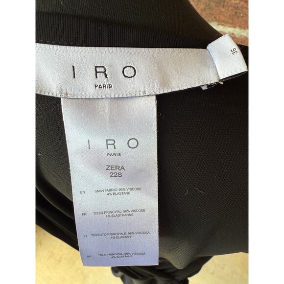 IRO Paris Zera Asymmetrical side cutout dress - little black dress -LBD - size S - Picture 2 of 13